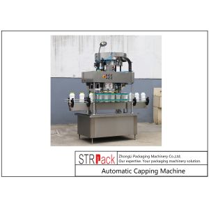 PLC Automatic Plastic Jar Capping Machine 2.5kw 50HZ 60HZ