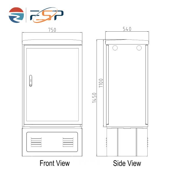 FTTX SMC Optical Fiber Distribution Cabinets 576 Cores for Customer Requirements
