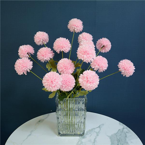 Customized Rose Red Wedding Simulation Flower Starry Sky Hydrangea Carnation Rose Lavender Dandelion Silk Flower Ornament