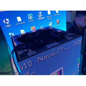 Square 2.5mm indoor LED Video Walls , Large Advertising LED Cube Display SMD2121