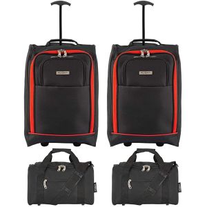 20L 210D Polyester Lining Soft Trolley Luggage 55x40x20cm