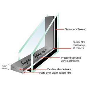 aluminum spacer with butyl tape