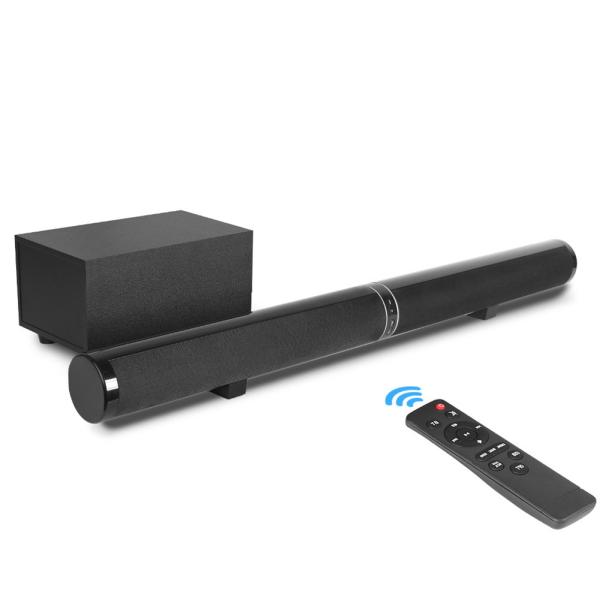Bass HiFi Stereo Wall Mountable Sound Bar , 60 Watt Sound Bar With RCA Inputs