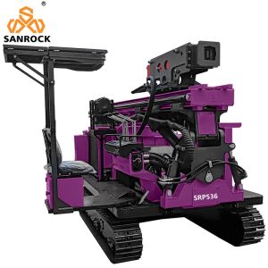 Ground Pile Driver Hydraulic Vibratory Hammer Photovoltaic Solar Pile Driver