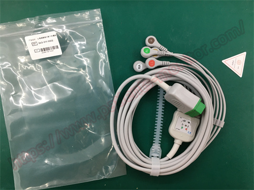 GE Patient Monitor ECG 5 Lead 11 Pin Cable AHA 110051025 EU586S-A Monitor Parts ECG Parts