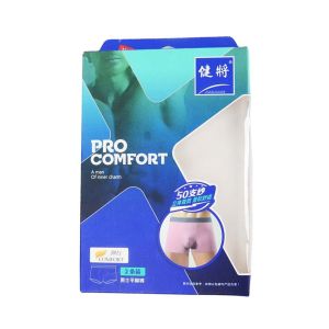 Custom Printed Cardboard Men Underwear Unhanging Hook Boxes With Window