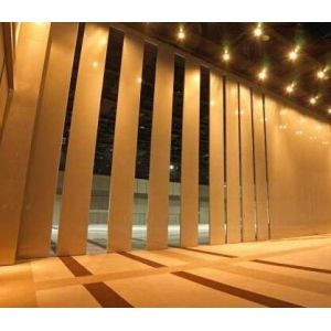 Gypsum Board Folding Restaurant Movable Partition Walls 500mm Width