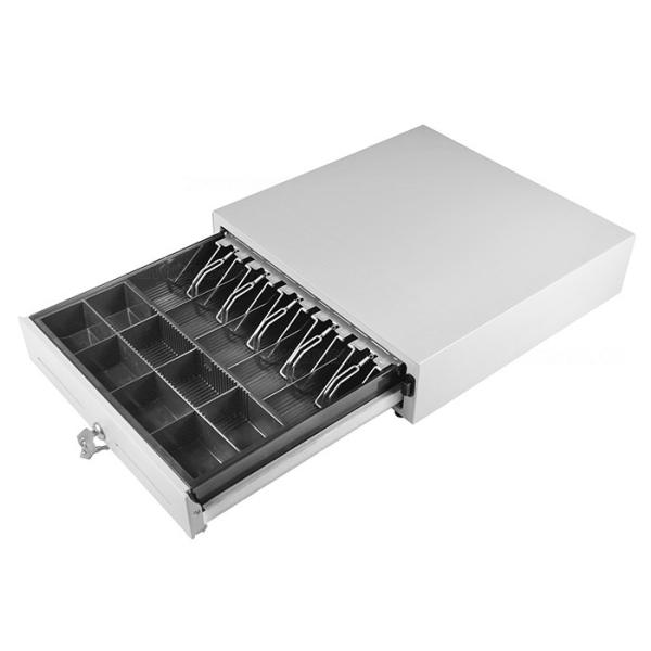 Buy Lockable Manual Cash Drawer Under Counter Customized Steel Construction 410M at wholesale prices
