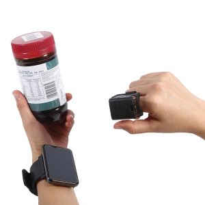 Warehouse EN60950 Ring Barcode Scanner Bluetooth 300mA DC5V