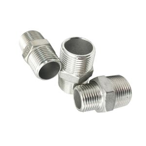 NPT Equal Stainless Steel Pipe Nipples Close SS316L 200 Degree