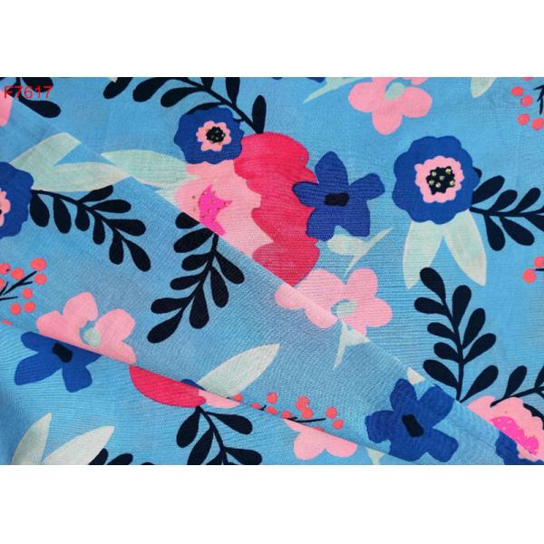 F7617 Cotton Rayon Popin for lady Shirt Skirt Fashion Popular Flower Printing