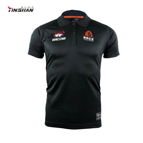 Men's Motorcycle Racing Sportswear Embroidery Pit Crew Motocross Shirts with