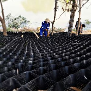 Ultrasonic Welding Geocell for Black Thickness textured Slope Protection