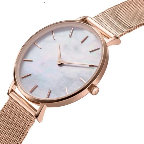 GL20 Quartz Womens Fashion Watch with Stainless steel mesh strap