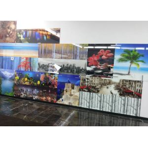 Home Decoration Digital Printing On Glass Never Fade Commercial Tempered Glass