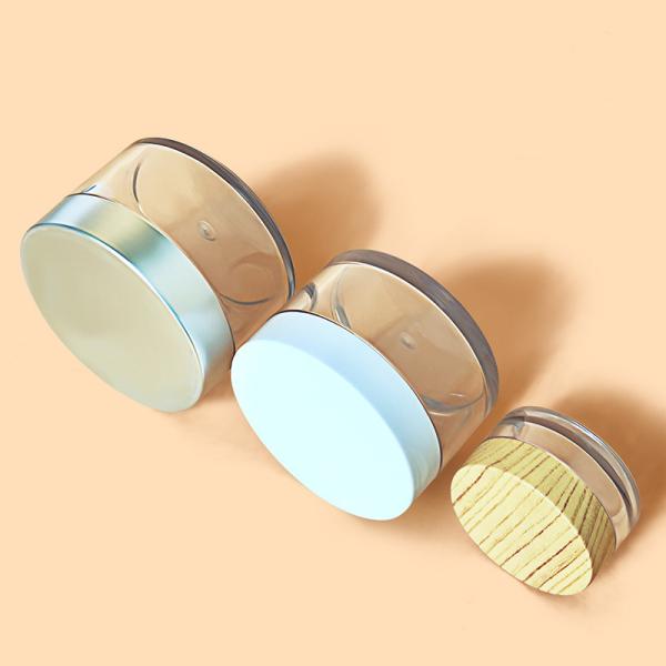 Custom Logo Wide Mouth 200ml PET Plastic Jar for Food and Candy Transparent Empty Customized Accepted Logo Food Grade