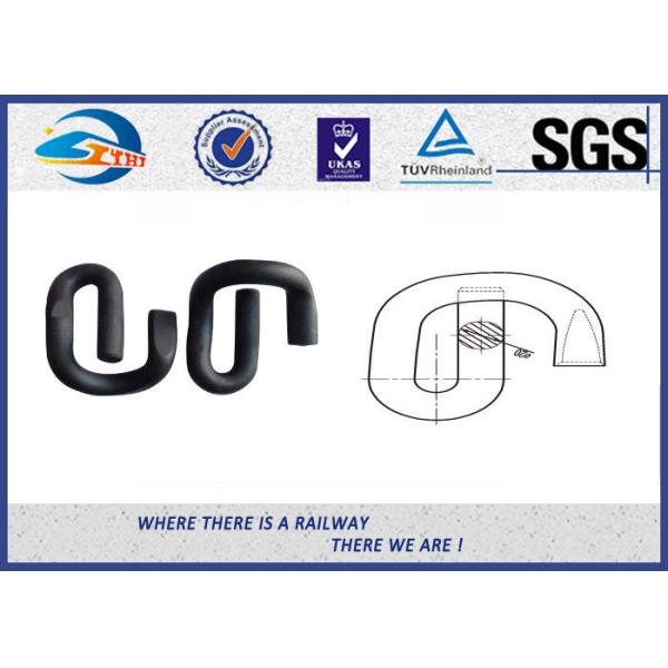 Buy Customized 55Si2Mn 38Si7 Elastic Rail Clips , E Clips Railway Fasteners at wholesale prices