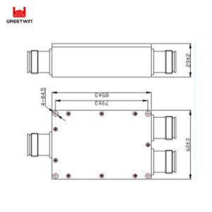 LTE 698~4000MHz 50W Cell Phone Power Divider 2 Way