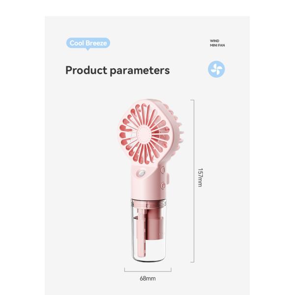 Hand Held Spray Fan Portable Mini Charging Spray Humidification Gift Handheld Small Fan