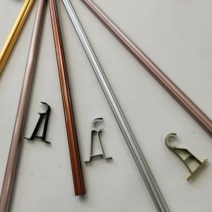 Home European Style 28mm 7.2m Twisted Wrought Iron Curtain Rods