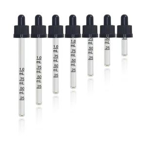 18mm 24mm Ribbed PP Plastic Dropper With Plastic Pipette Custom Color for Easy