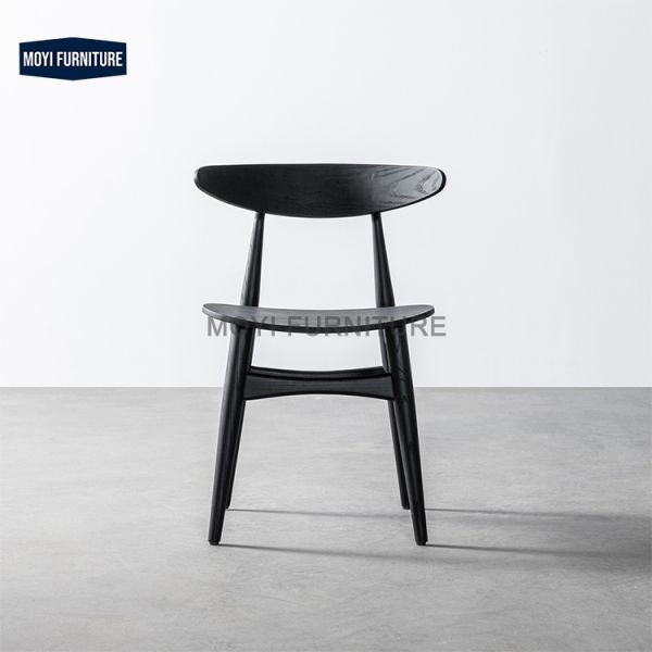 Wabi Sabi Dining Chair Upholstered Leather Solid Wood Natural Wooden Coffee Shop Hotel Seating Chairs Restaurant Chairs