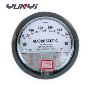 China YUNYI Differential Manometer Pressure Meter 0-60Pa Differential Pressure Gauge on sale