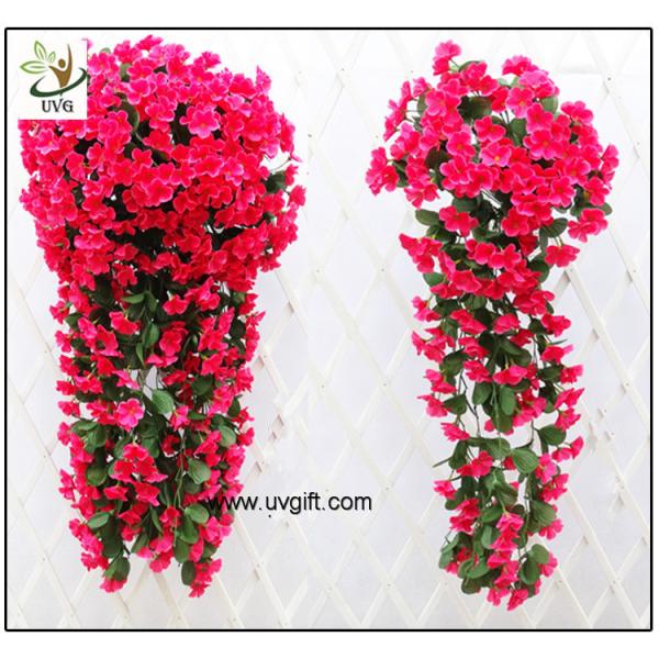 UVG artificial flowers wholesale hanging silk violet wreath for wedding flower arrangements WIS017
