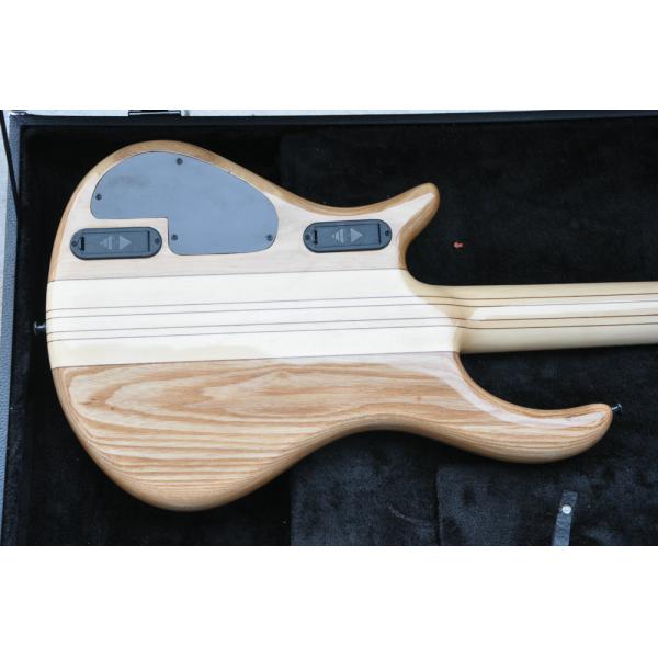 5 string custom bass guitar fanned frets electric bass guitar neck through body