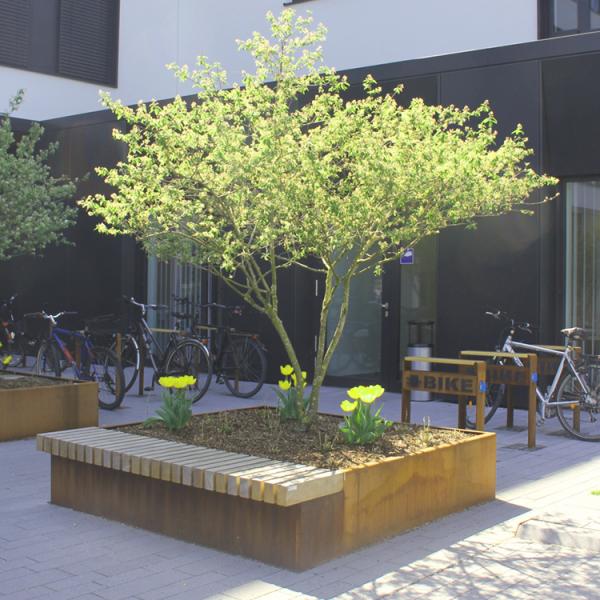 1.5m 2.5m Outdoor Planter Bench