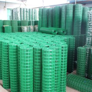 PVC Coated Welded Wire Mesh Roll with 2X2 Weave Style and Electro Galvanized