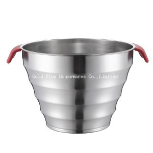 China Oem Stainless Steel Water Bucket With Handle 587g Promotion on sale