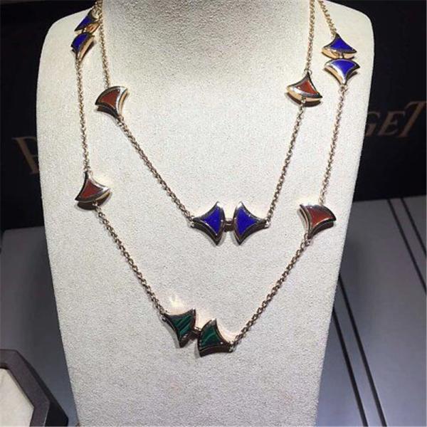 Luxury jewelry factory high-quality low price B Long Necklace 18k gold white gold yellow gold rose gold necklace