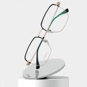 Custom Pure Titanium Frame Glasses Optical Easy Lens Replacement