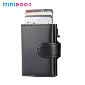 Quality Low MOQ Mix Models Minibook Crazy Horse Wallet For Men Bifold PU Leather Vintage Bag for sale