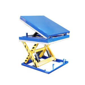 China 1300x850mm Warehouse Stationary Lift Table With Tilt Cargo Lifting on sale