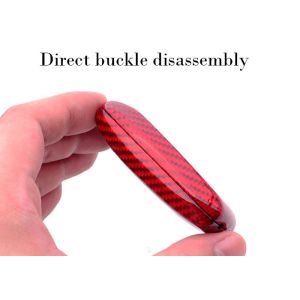 Glossy Slip Resistant Carbon Fiber Key Case For SUBARU