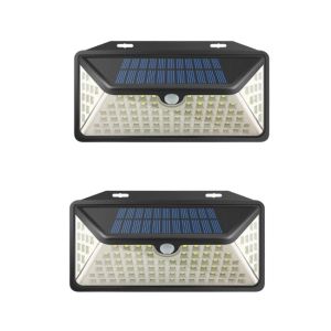 China Waterproof And Heat Resistant Solar Powered LED Wall Light 550lm With 3 Lighting Modes on sale