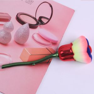Rose Shape Cruelty Free Makeup Brushes , Single Foundation Brush Flawless