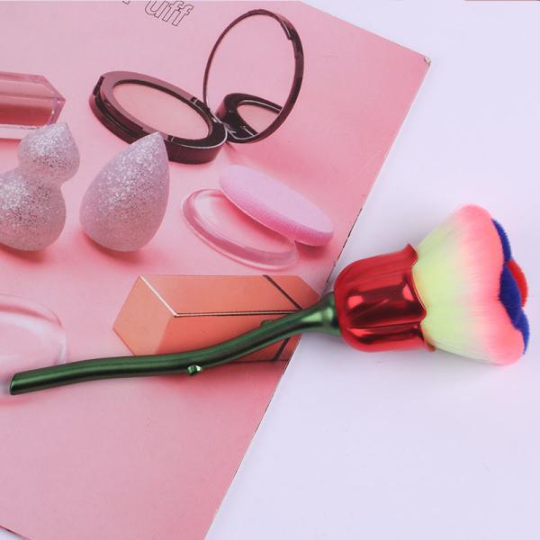 Rose Shape Cruelty Free Makeup Brushes , Single Foundation Brush Flawless