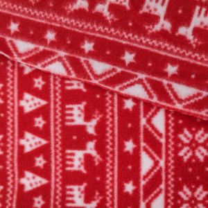 Custom Jacket Polar Fleece Fabric 100D Pattern Printed