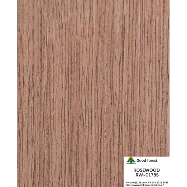 Engineered Wood Veneer Padouk Straight Grain Slice Cut Technics Thickness 0.5mm For Cabinet Face PDK-187S/415S/616S