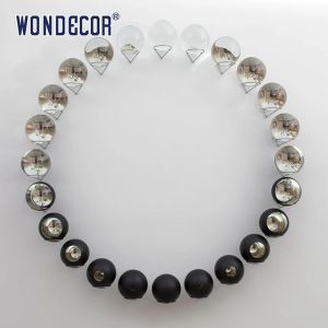 Smooth Texture Metal Wall Art Sculpture Customized Contemporary Ball