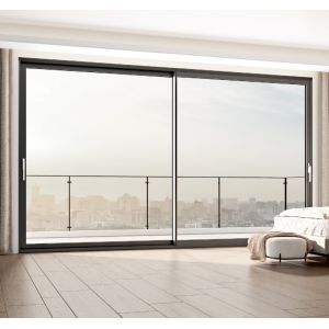 Customized Dimension Double Glazed Energy Saving Aluminum Sliding Door with