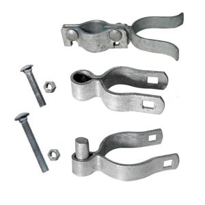 Galvanized Chain Link Fence Fittings Gate Close / Hinge / Latch Sustainable