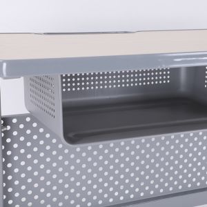 Aluminum Office Furniture Fixed Height Classroom Student Desk Rust Resistant