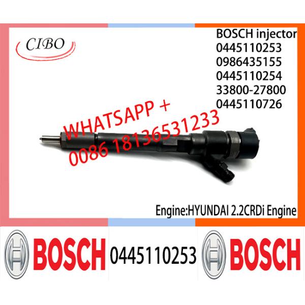 BOSCH Common fuel Injector 0445110253 0445110254 0445110726 0986435155 33800