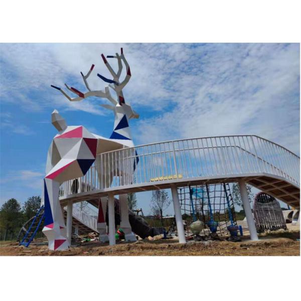 Deer Theme Children'S Kids Outdoor Playground Equipment Climbing