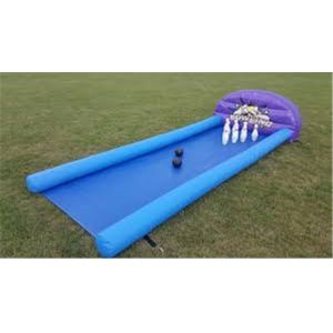 Outdoor Inflatable Human Bowling Game Inflatable Bowling Alley With Zorb Ball