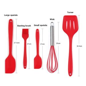 Food Grade Silicone Kitchen Utensils Soft Safe Silicone Cooking Tool Reusable